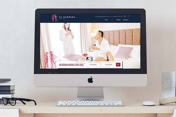 En ejemplo de diseño de página web Menorca mostramos el hotel Sa Barrera.